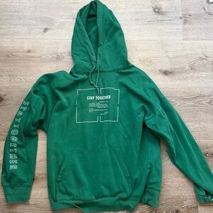 H&M Green Graphic Hoodie